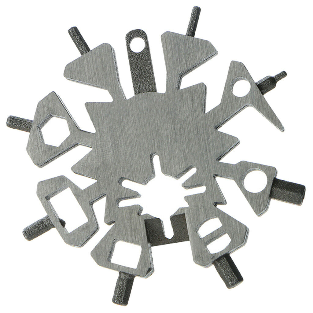 Snowflake Multi-tool, Screwdriver -Bottle Opener,Outdoor Wrench Multi-tool