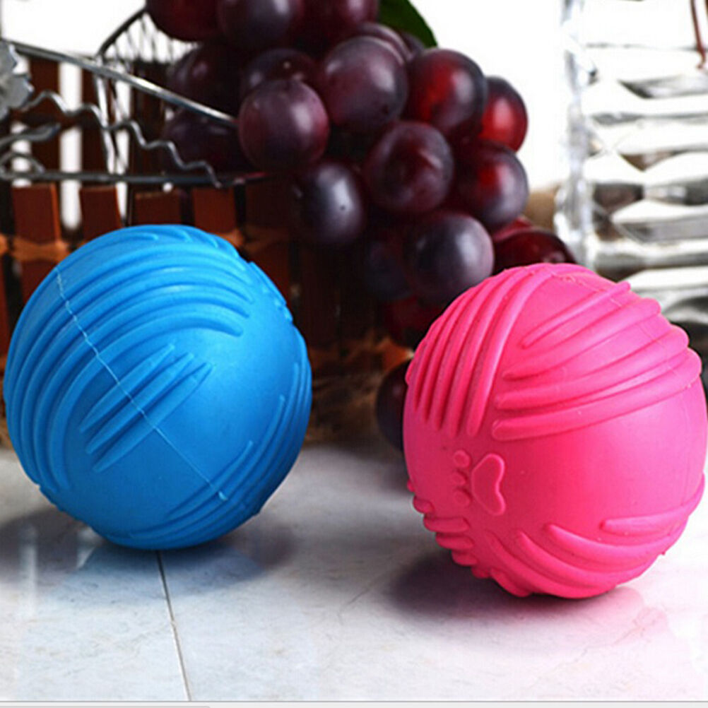 Indestructible Solid Rubber Ball Pet cat Dog Training Chew Play Fetch Bit.l8