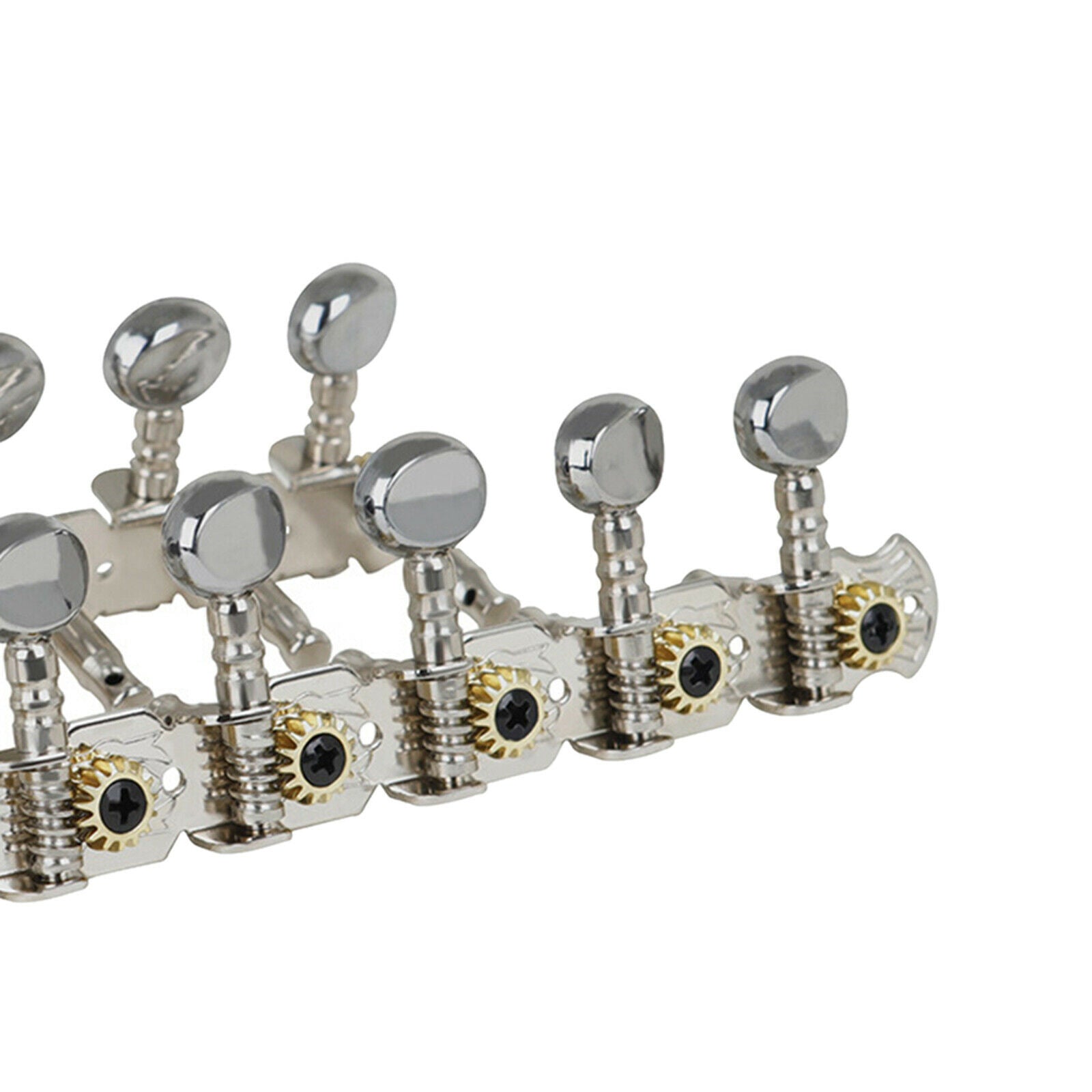 Retro Acoustic Guitar Tuning Pegs 6L 6R String Tuner Button Guitar Accs