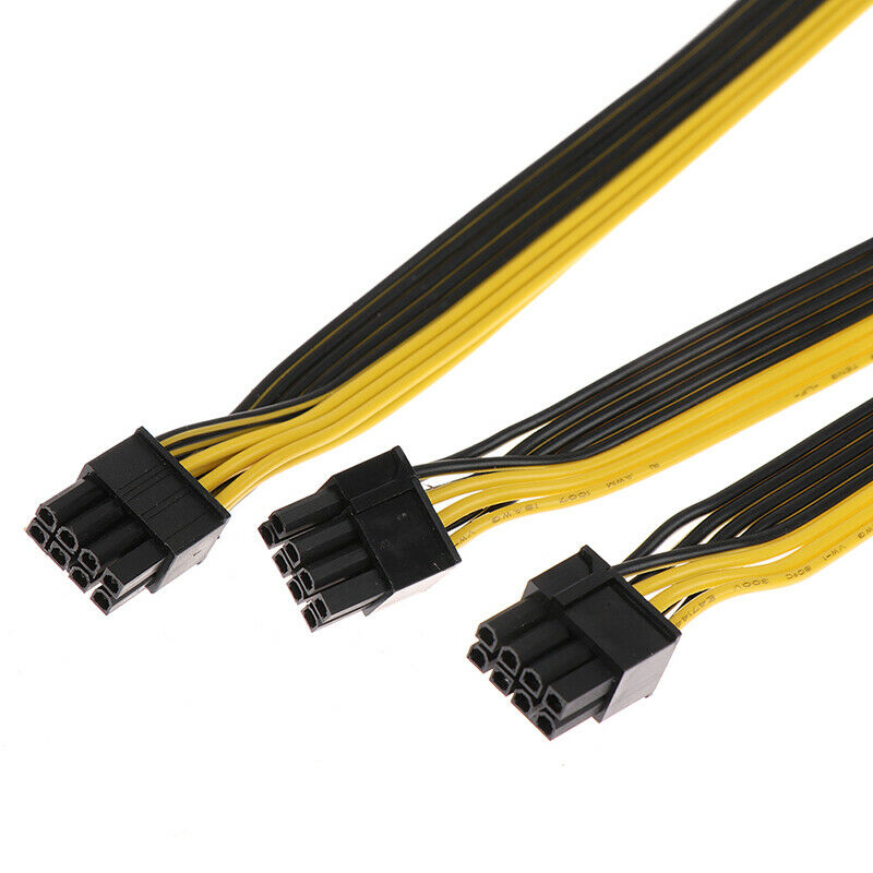 PCIe 8Pin Male to Dual 8Pin (6+2) Male Power Adapter Cable for EVGA Power Sup_DF