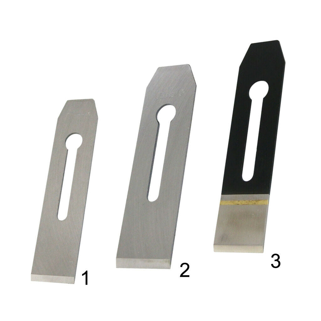 44mm High Carbon Steel Iron Bench Plane Replacement Blade Cutting Hand Tool