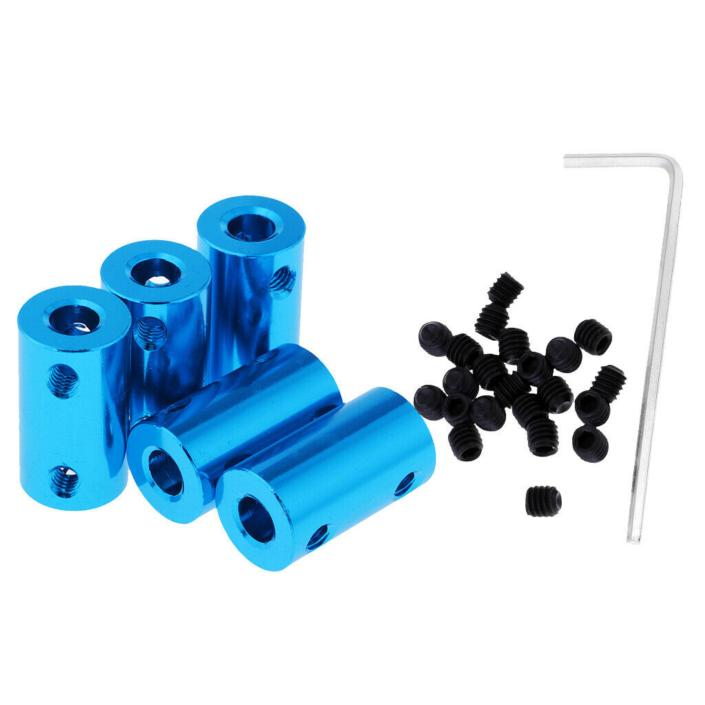 5x RC Car Plane Models Accessory Motor Shaft Coupling Coupler Sleeve Adapter 6mm
