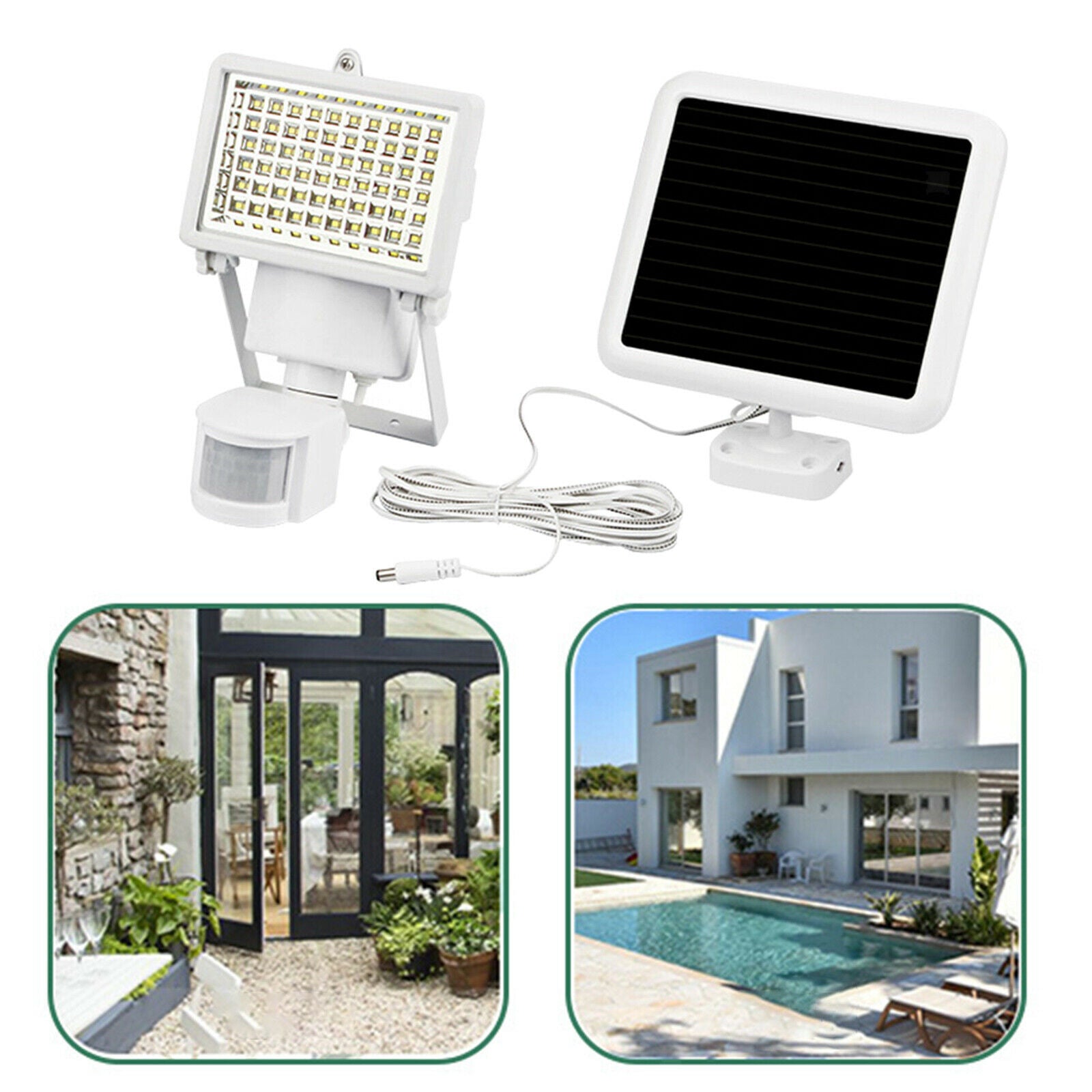 LED Solar Power Street Light Outdoor Garden Porch Wall Lights for Farmhouse