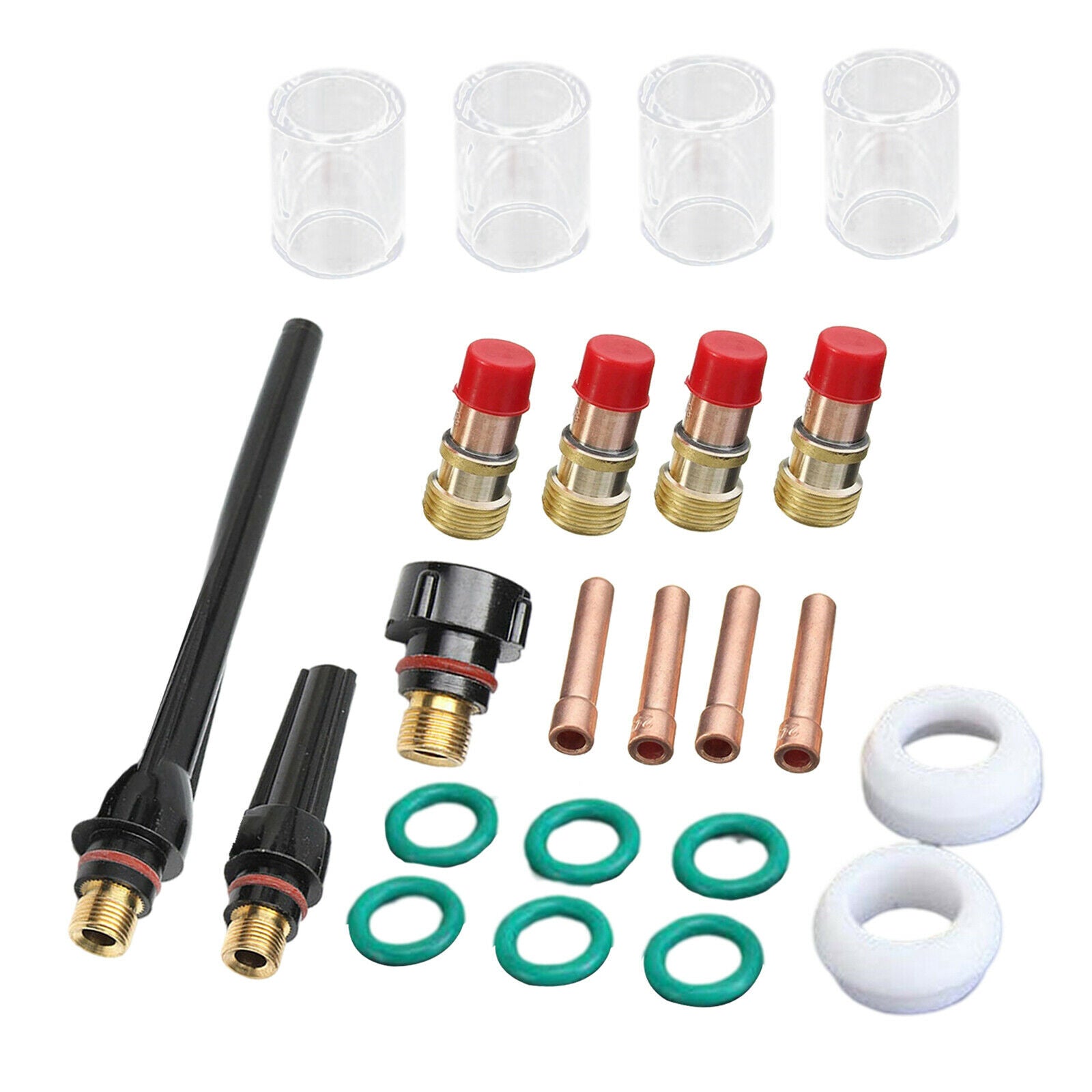 23 Pieces TIG Stubby Gas Lens #12 Cup Accessories for WP 17 18 26 TIG Torch