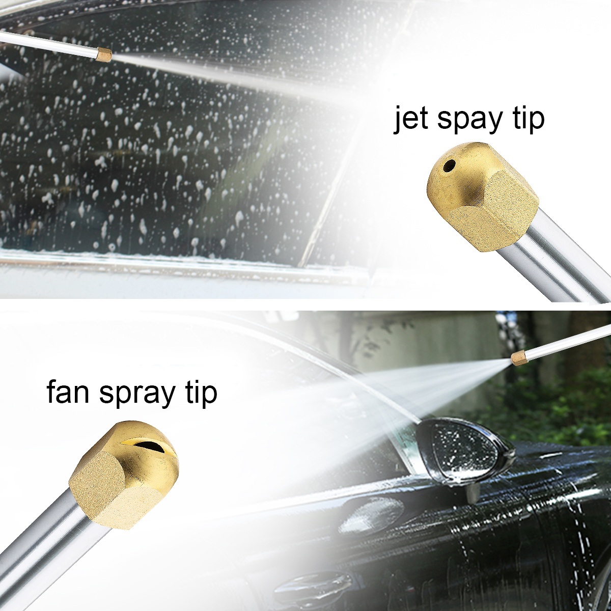 Car Garden Washer Spray Gun Power High Pressure Water Lance Hose Pipe Nozz