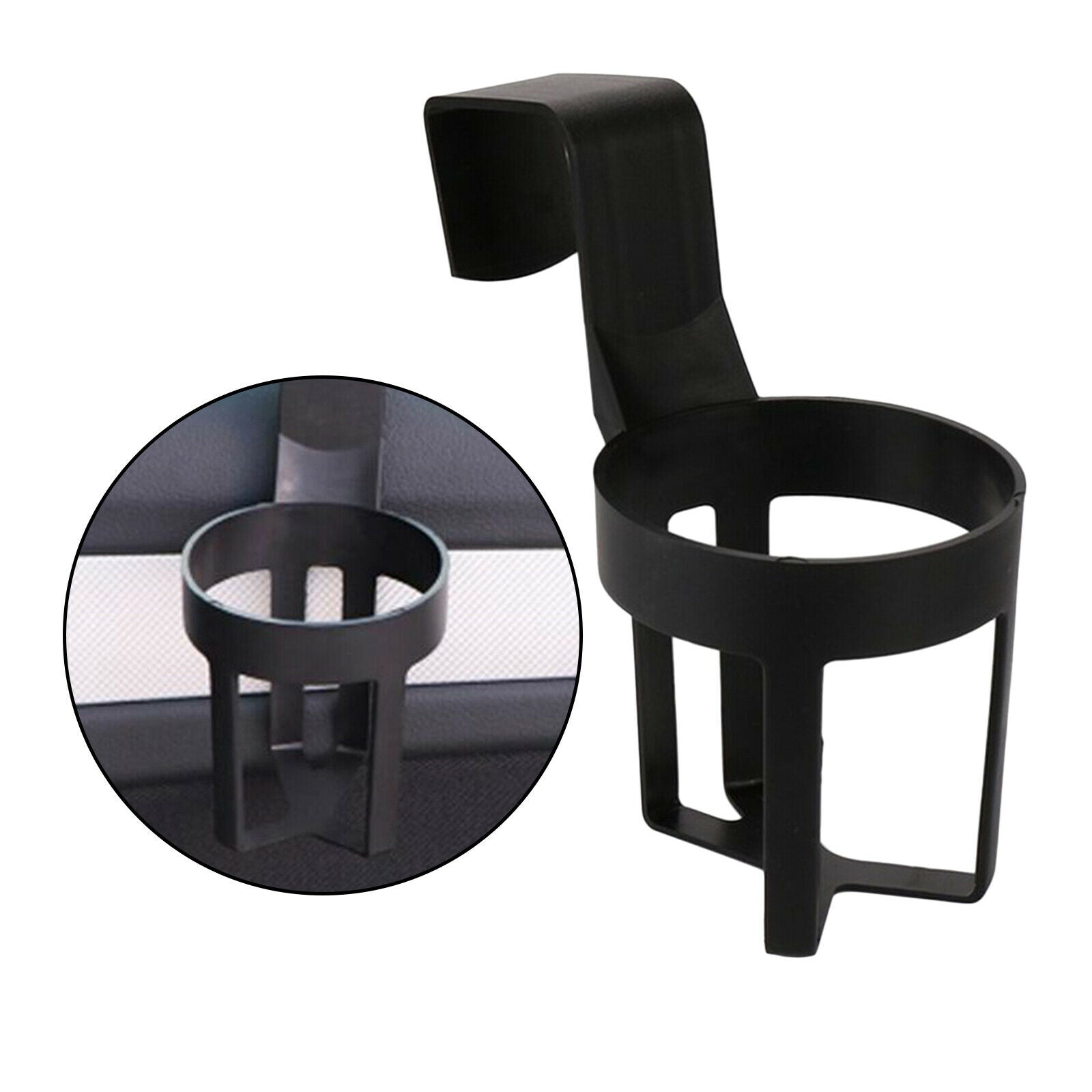 Portable Car Cup Cup Holder Can Bottle Storage for Truck Interior Black