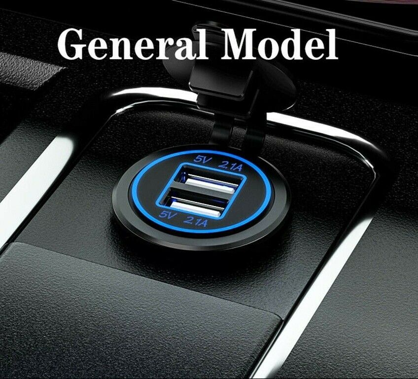 Car Charger Modified Dual USB Mobile Phone Car Fast Charging 12~24v Universal S