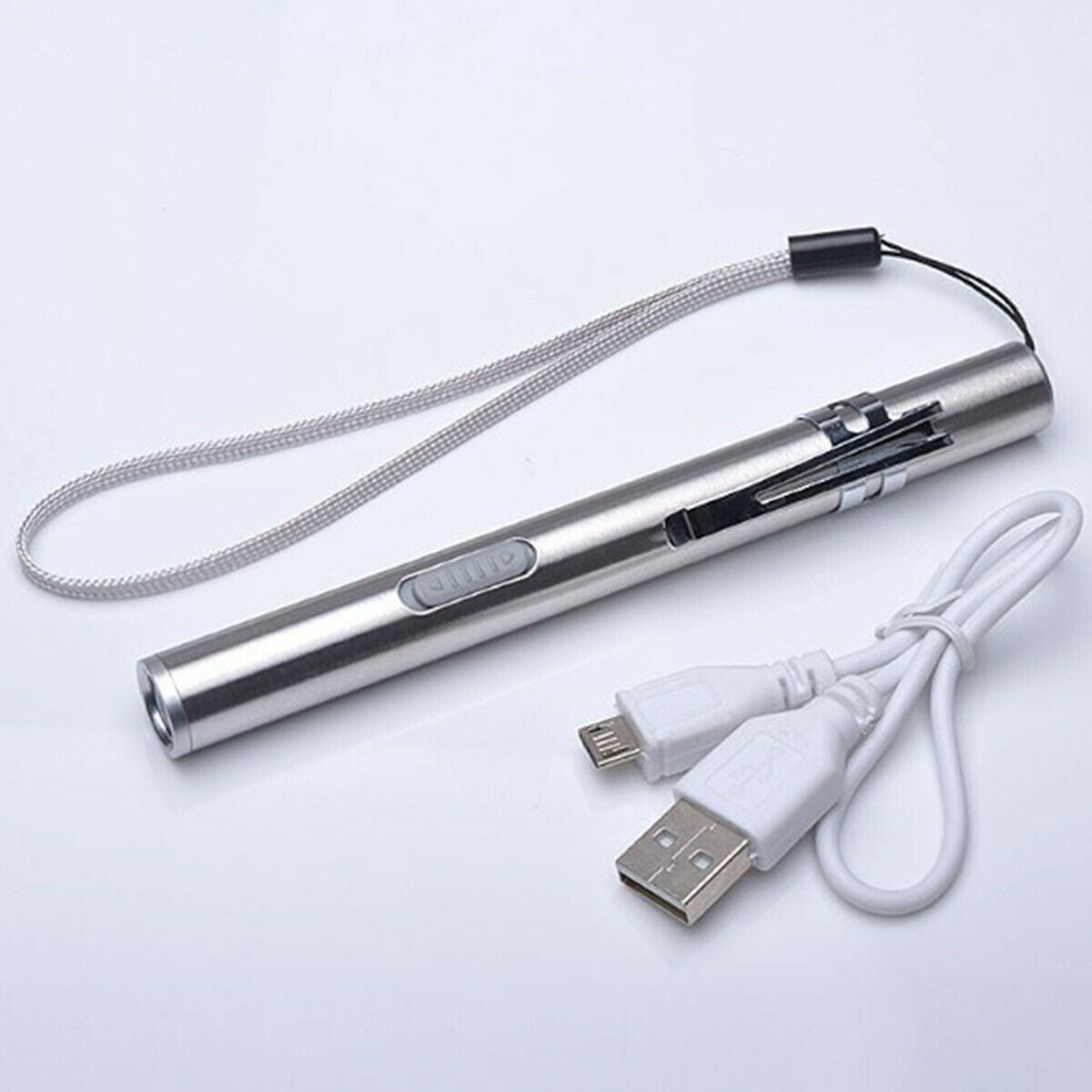 5X Waterproof Pocket LED Flashlight Rechargeable Torch Mini Penlight Lamp light