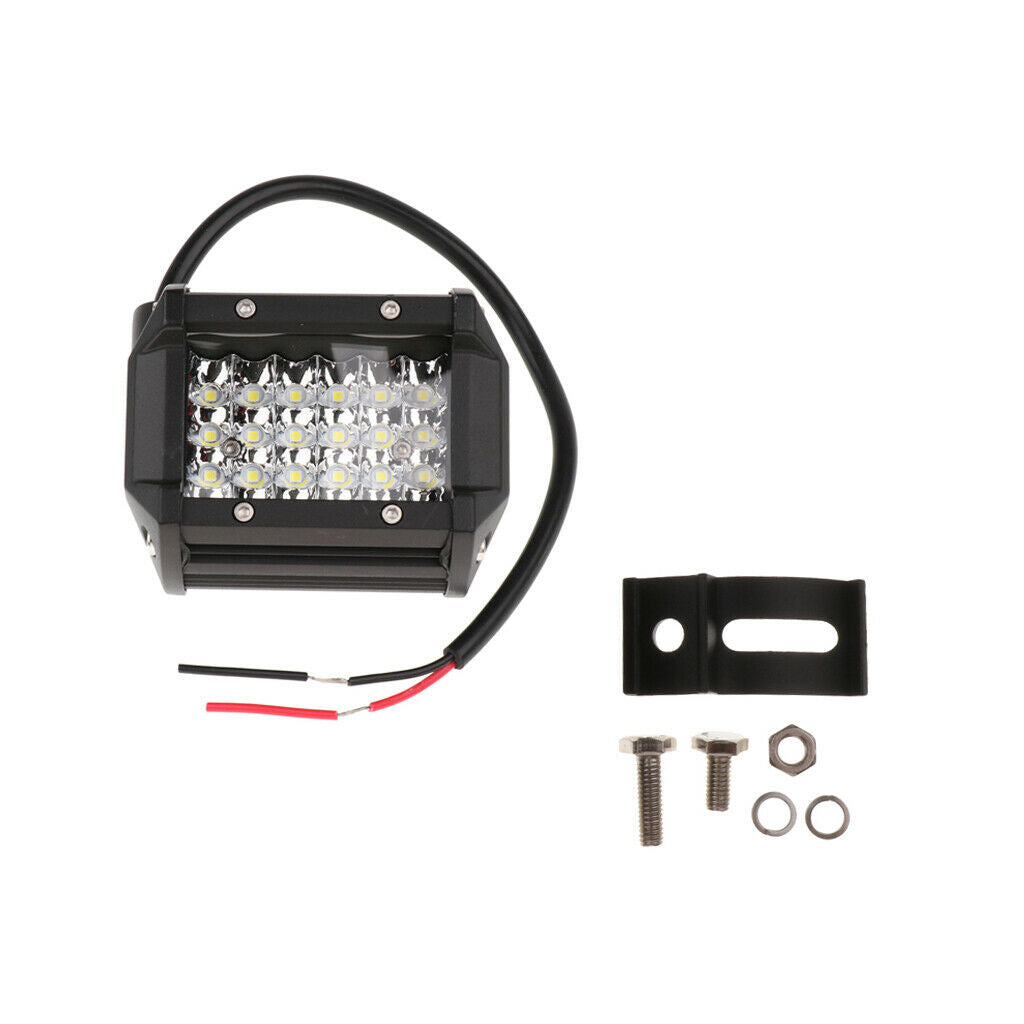 4'' 72W 9-30V Car Boat Truck Quad Row LED Work Light Driving Fog Spot Bulb
