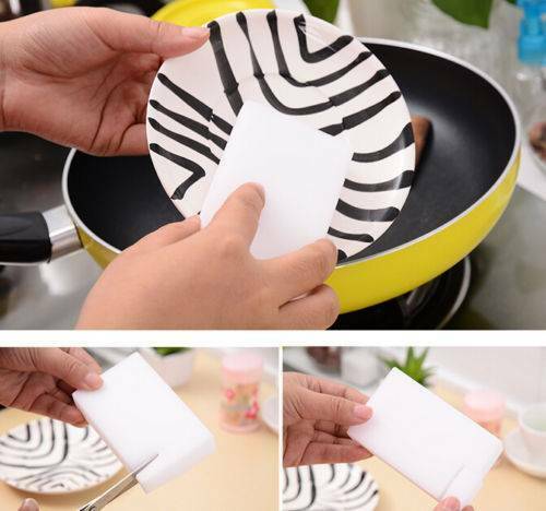 Magic Cleaning Sponge Multifunctional Foam Eraser Stain Dirt Remover Pads 20Pcs