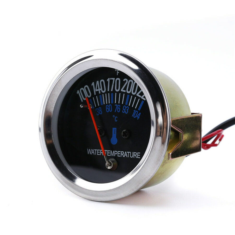 52 mm 2'' Car Auto Mechanical Water Temperature Gauge Light Sensor Metal Body