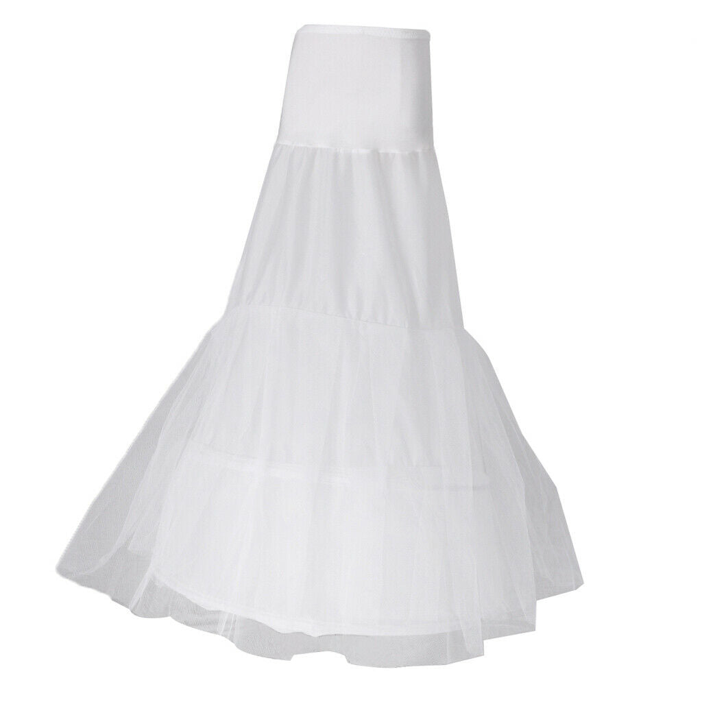 Bridal Underskirt Wedding Fishtail Petticoat Prom Dress Crinoline