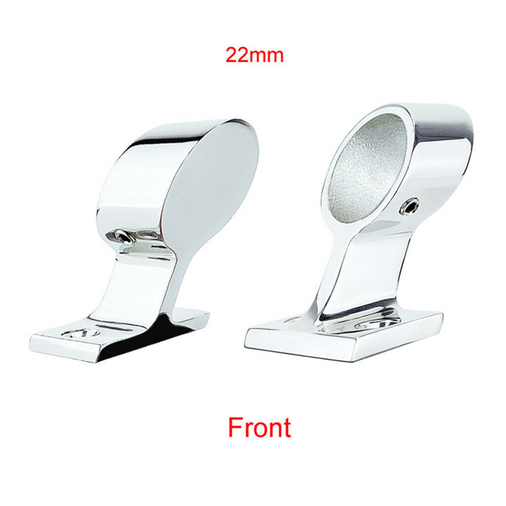 7/8inch Stainless Steel Marine Hand Rail Tube Fitting Left End Stanchion Boat