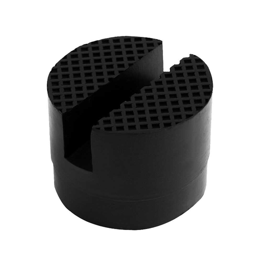2Car Rubber Disc Jack Pad Frame Protector Rail Floor Adapter Black - 50x50mm