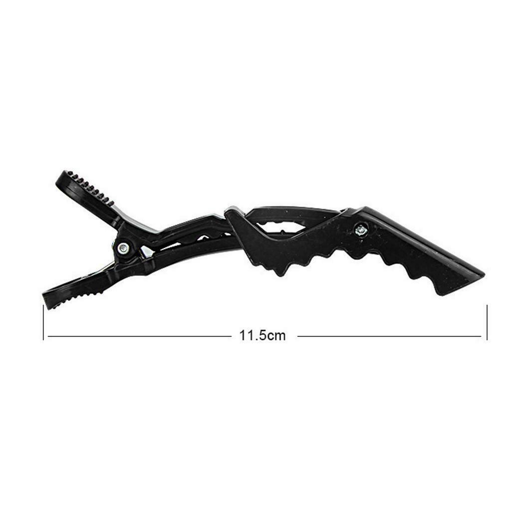 12Pc Non Slip Hair Styling Sectioning Clips Alligator Clips No Trace Black