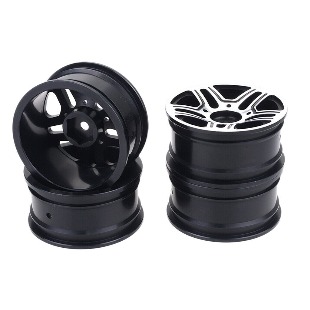 4pcs 1.9" Heavy Duty Metal Wheel Rim Hub 1/10 RC Crawler for Axial TRX4 D90