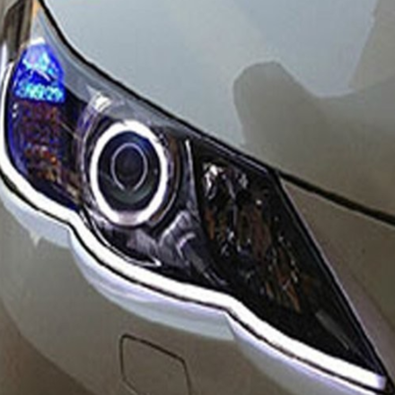 23" Side Glow White/Amber Switchback LED Strip Lights For Headlight DRL & Signal