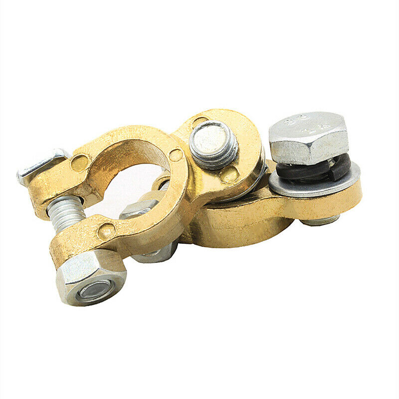 2PCS M10/M8 Car SUV Battery Pure Copper Battery Chuck Terminal Cable Head Brass