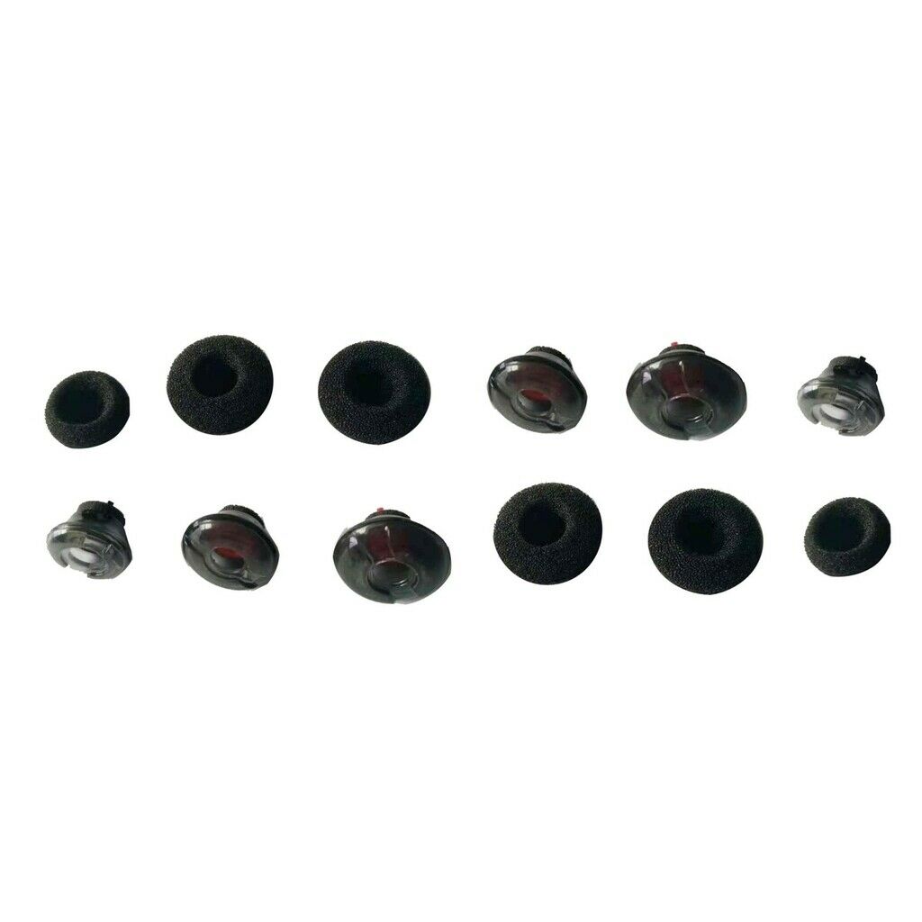 12pcs Ear Bud Silicone Gel Earbuds Ear Tips Set for Plantronics Voyager