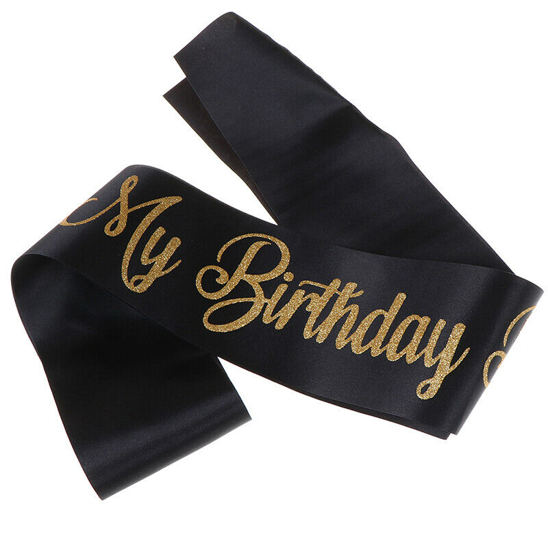 Glitter It's My Birthday Bitch Birthday Satin Sash Women Birthday Party D.l8
