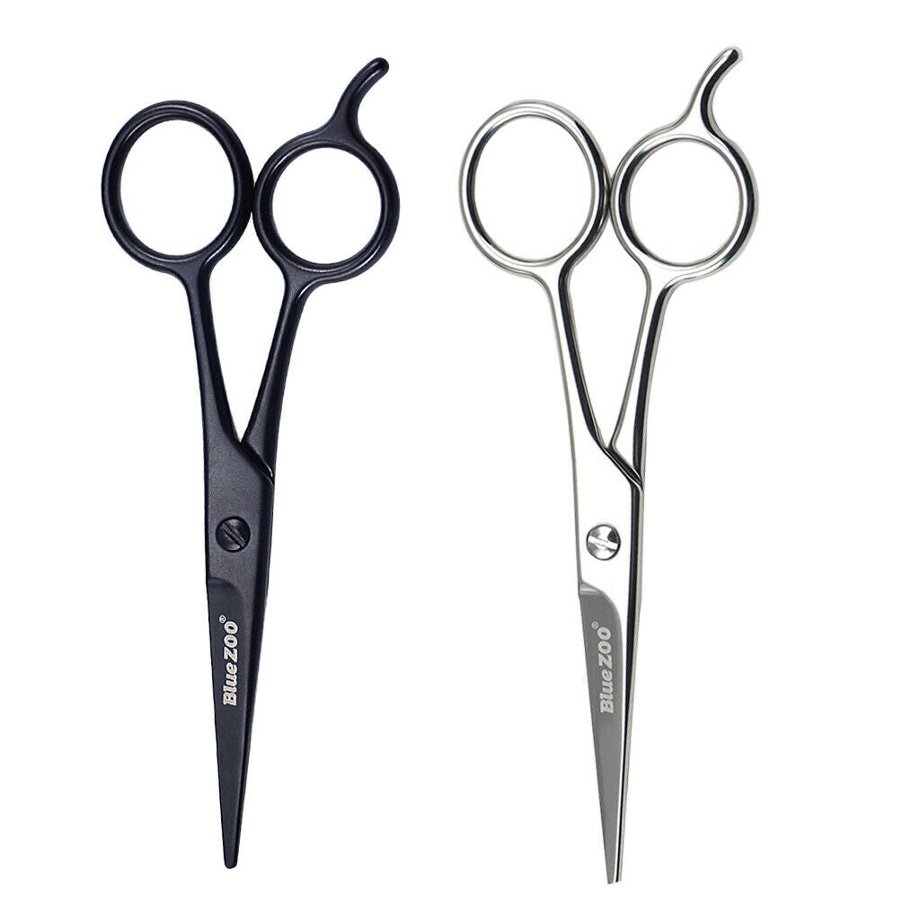 2 Pcs Steel Hair Beard Eyelashes Scissors Eyebrow Trimmer Cosmetic Tool