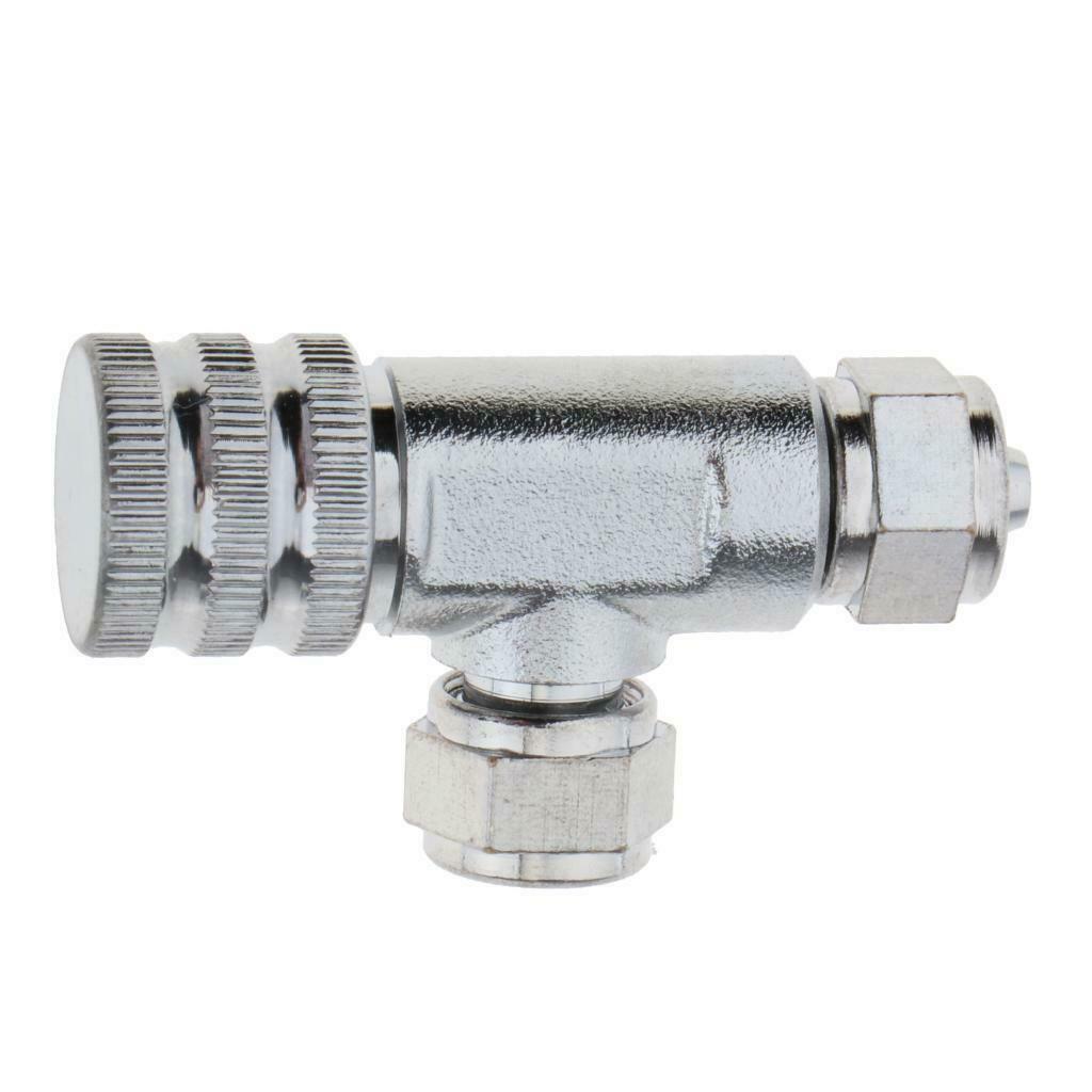 2 Pcs Two Way Aluminum Precise CO2 Needle Valve Regulator for Aquarium Tank