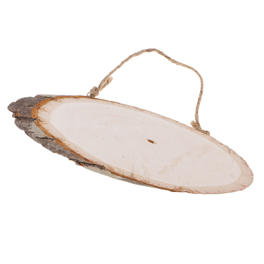 Natural Wood Pieces Rustic Wooden Slices Wedding Hangings DIY Photo Supplies