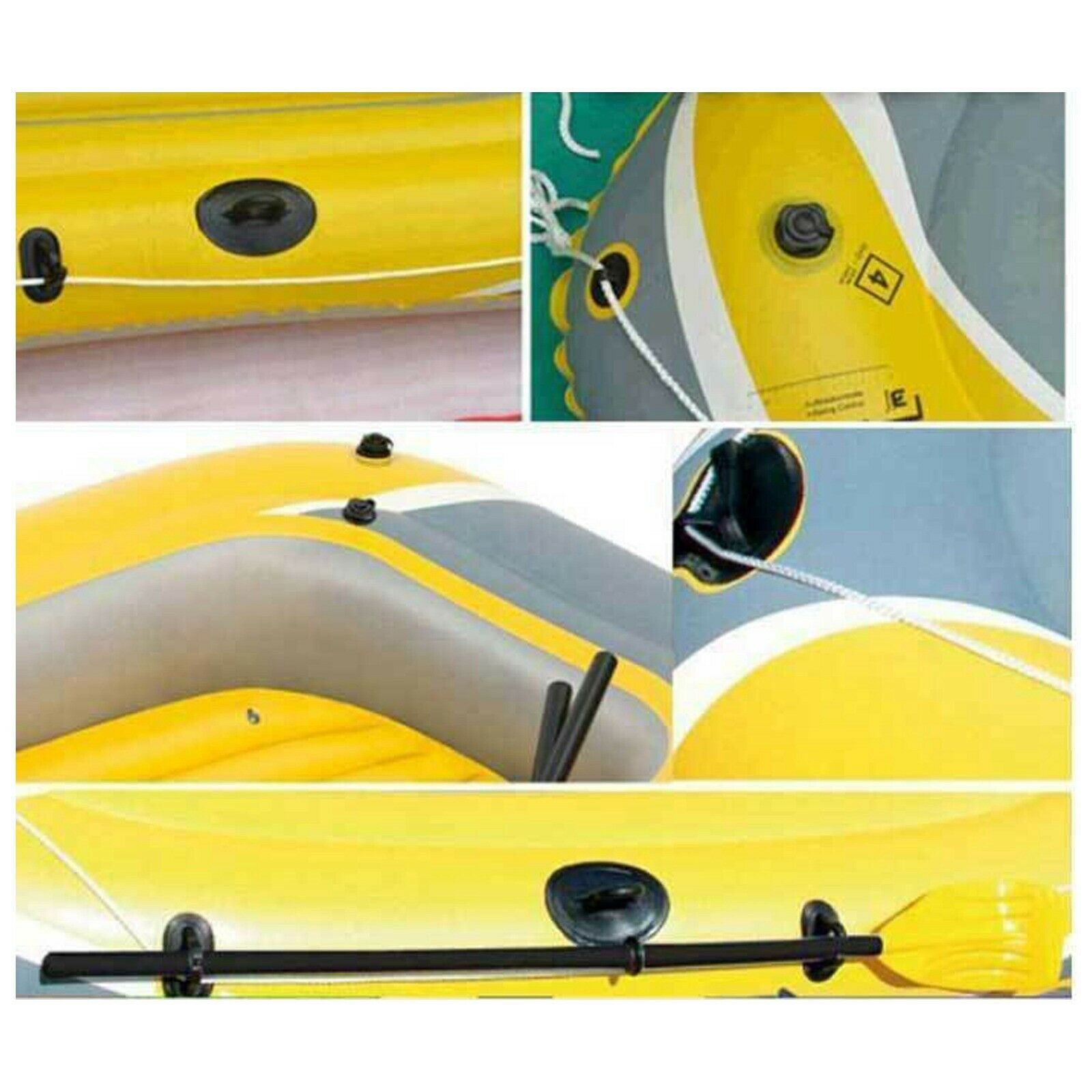 4pc Universal Plastic Hull Drain Plug Bung Spare for Kayak Canoe Boat Accessory