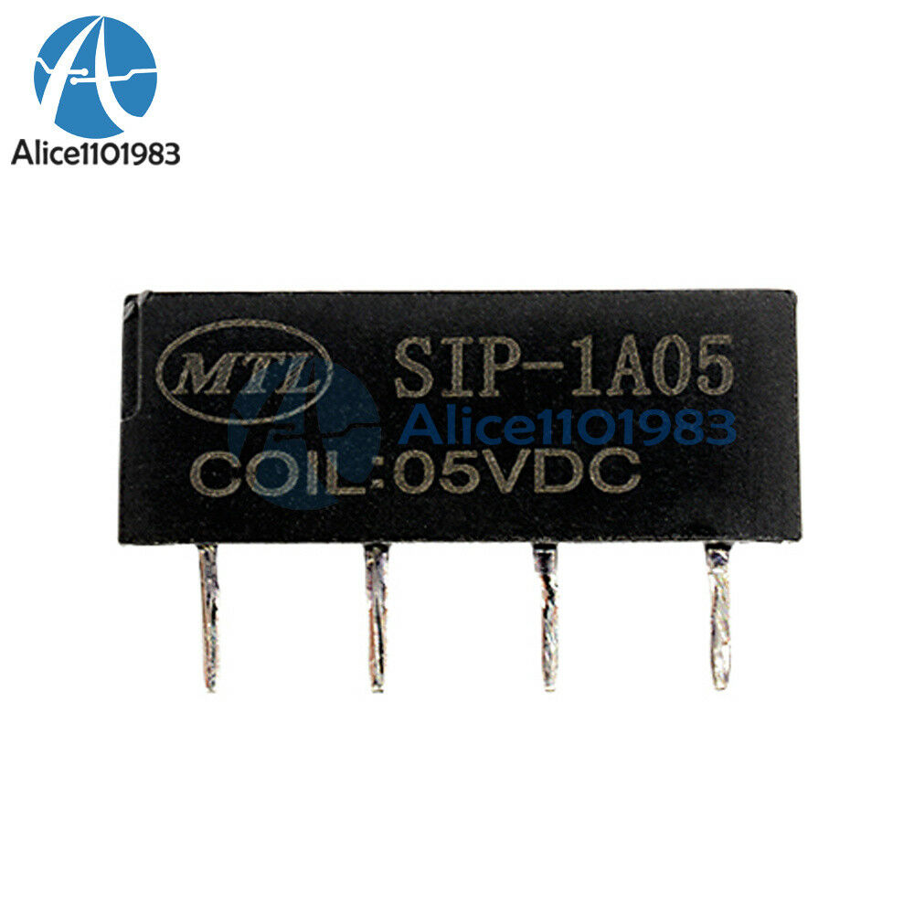 10PCS 5V Relay SIP-1A05 Reed Switch Relay for PAN CHANG Relay 4PIN New