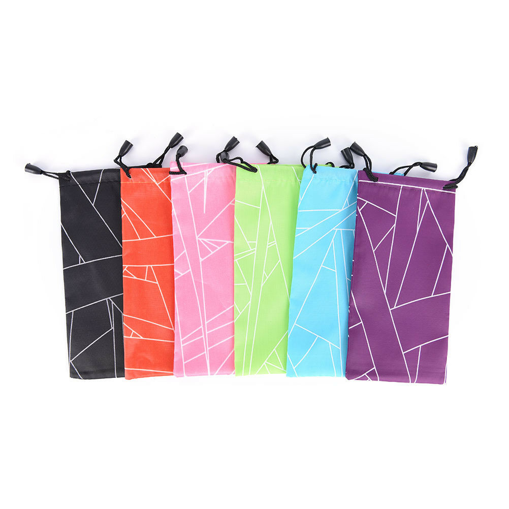 5Pc Sunglasses Bag Pouch Soft Cloth Cleaning Optical Glasses Case Rando.l8