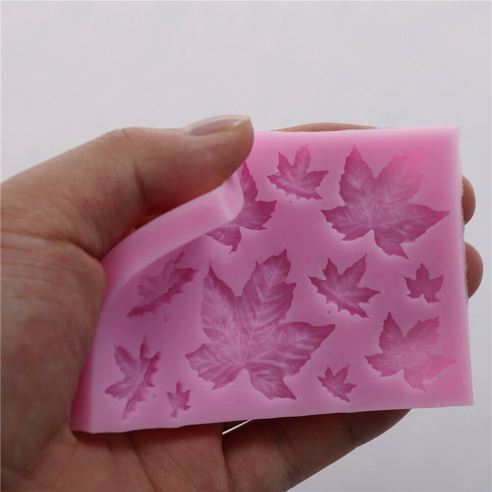 Silicone Maples Molds Chocolate Cake Mold Decor Fondant Cookie Baking Mou.l8