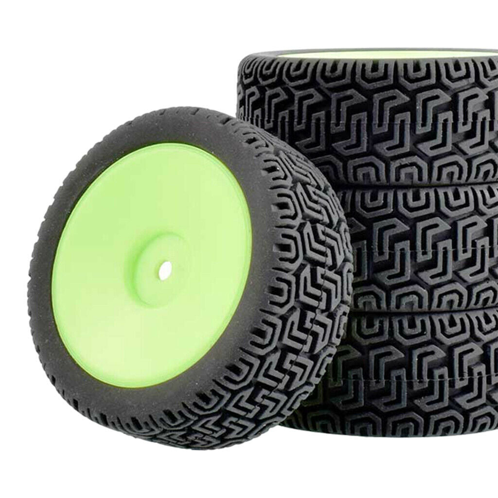 8 Pieces Rubber RC Car Tires Tyres for Wltoys 1/14 144001 RC Cars, Made of High