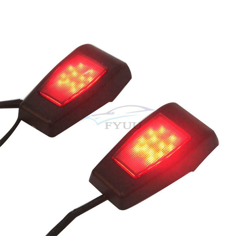 2Pcs Rear Window Right & Left Hinge Covers Lamp Running/Brake Light for Jeep JK