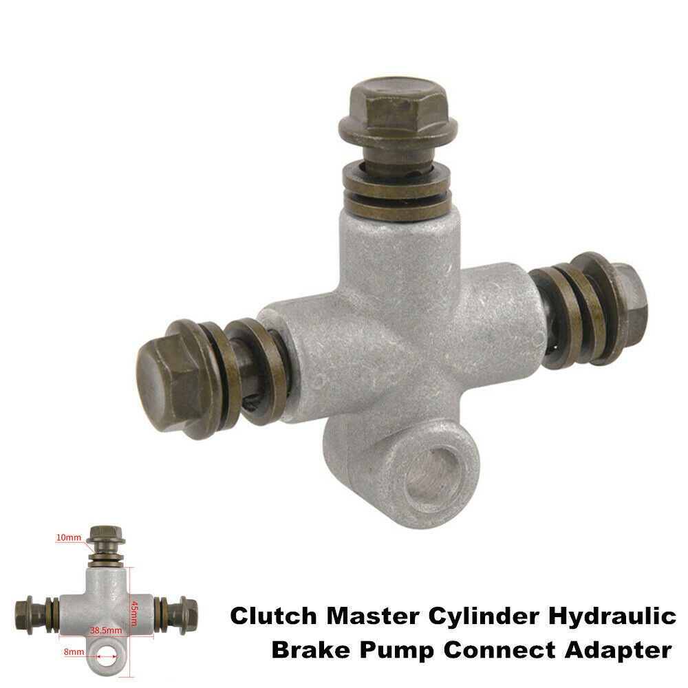 Motorcycle ATV Bike Clutch Master Cylinder Hydraulic Brake Pump Connect Adapter