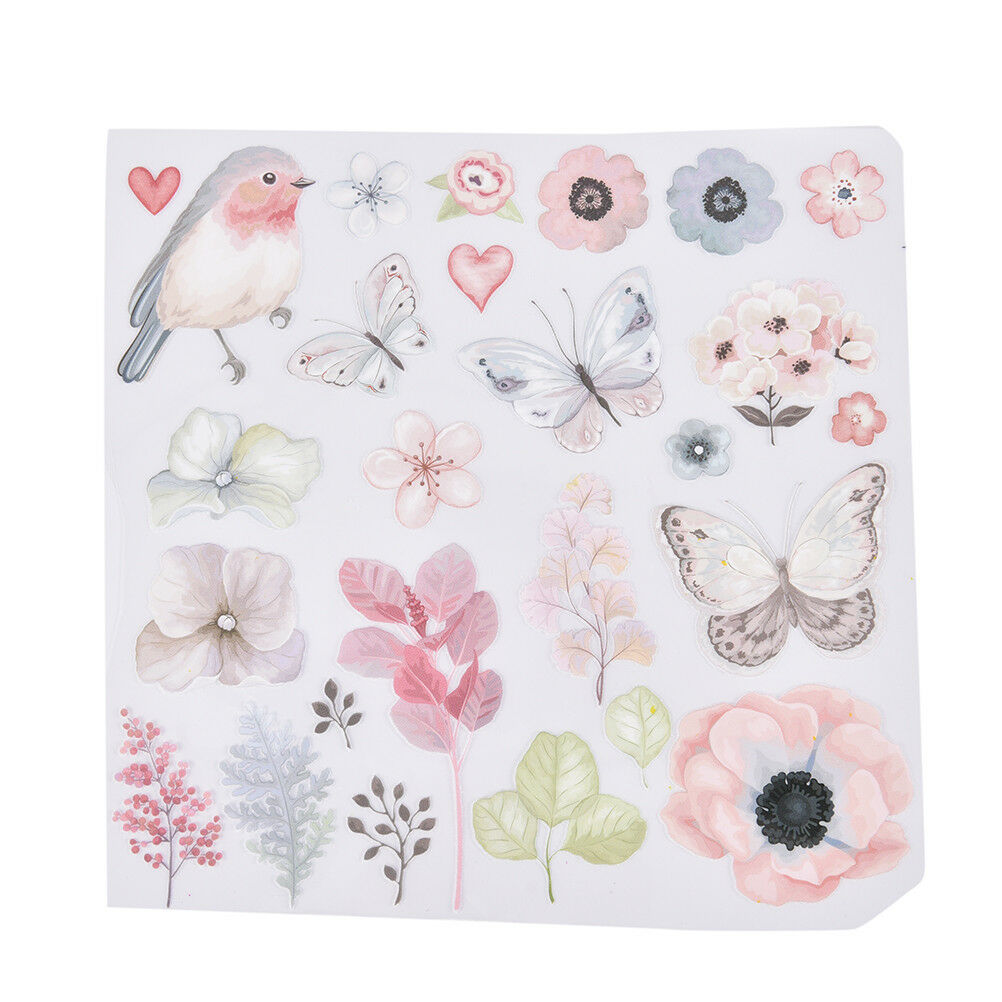 1X Flower Bird Patches For Clothes Iron-On Transfers Easy Print Diy AppliquesDD