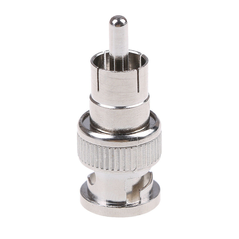 2x BNC male to RCA male coax connector adapter cable coupler for cctv came.l8