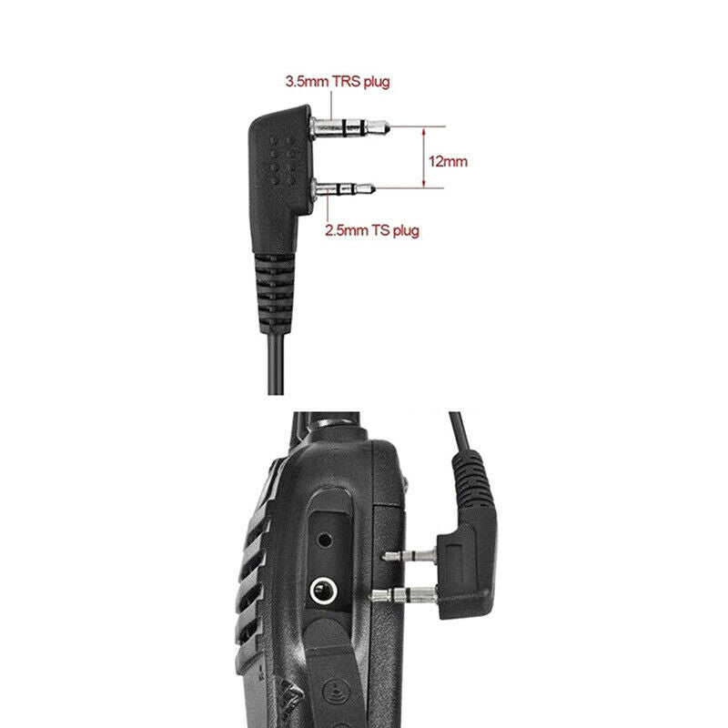Radio Earpiece Earphone Headset Mic For Kenwood Baofeng BF-888s Two-way R.l8