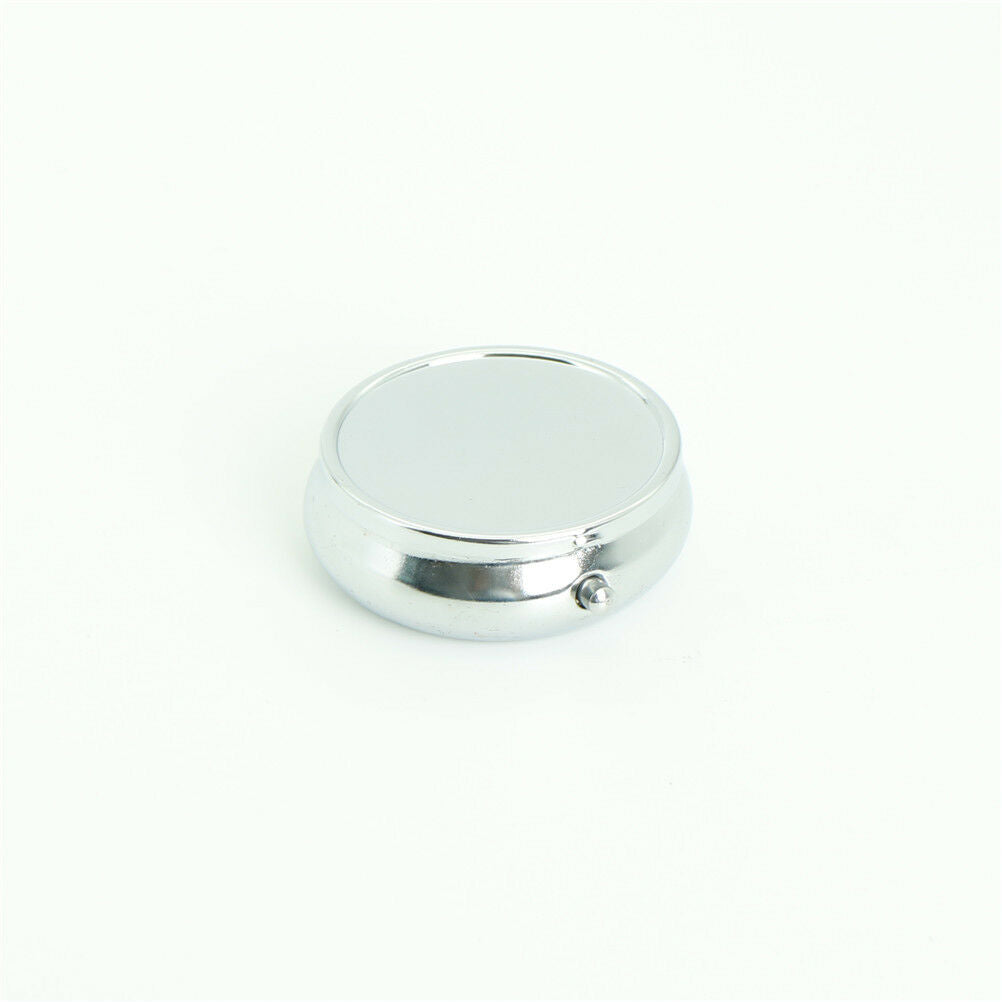 Portable Metal PillBox Medicine Organizer Container Medicine Case Storage .l8