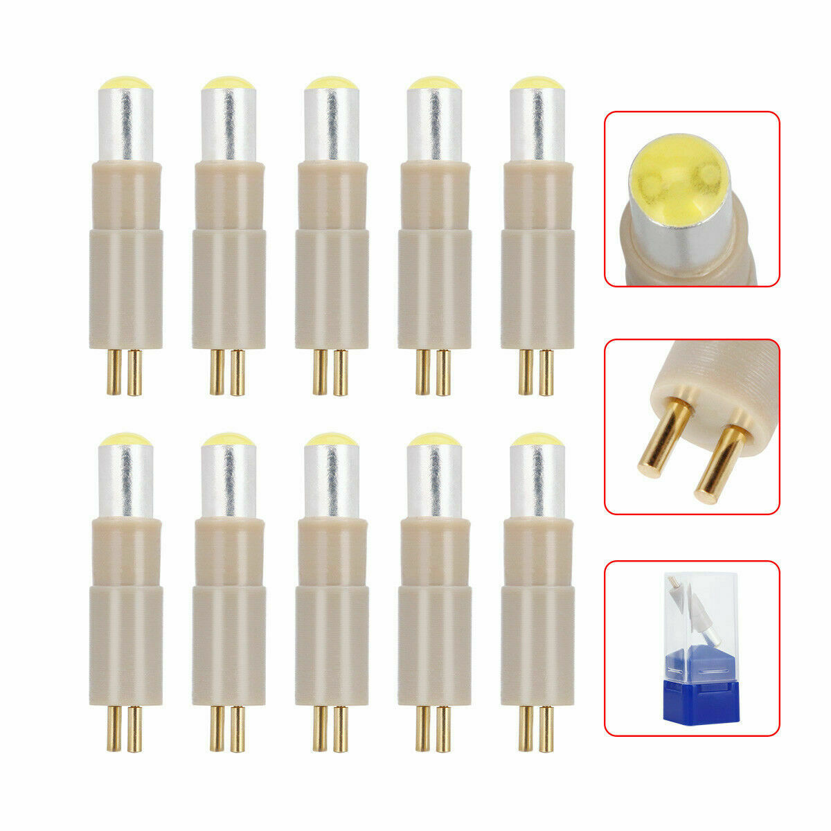 5X Dental LED Bulb Lamp Fit Fiber Optic High Speed Handpiece CX261-1 40,000 lux