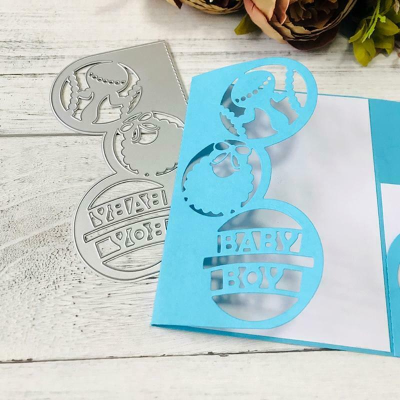 Baby Boy Metal Cutting Dies Stencil Scrapbooking DIY Album Stamp Paper Embossing