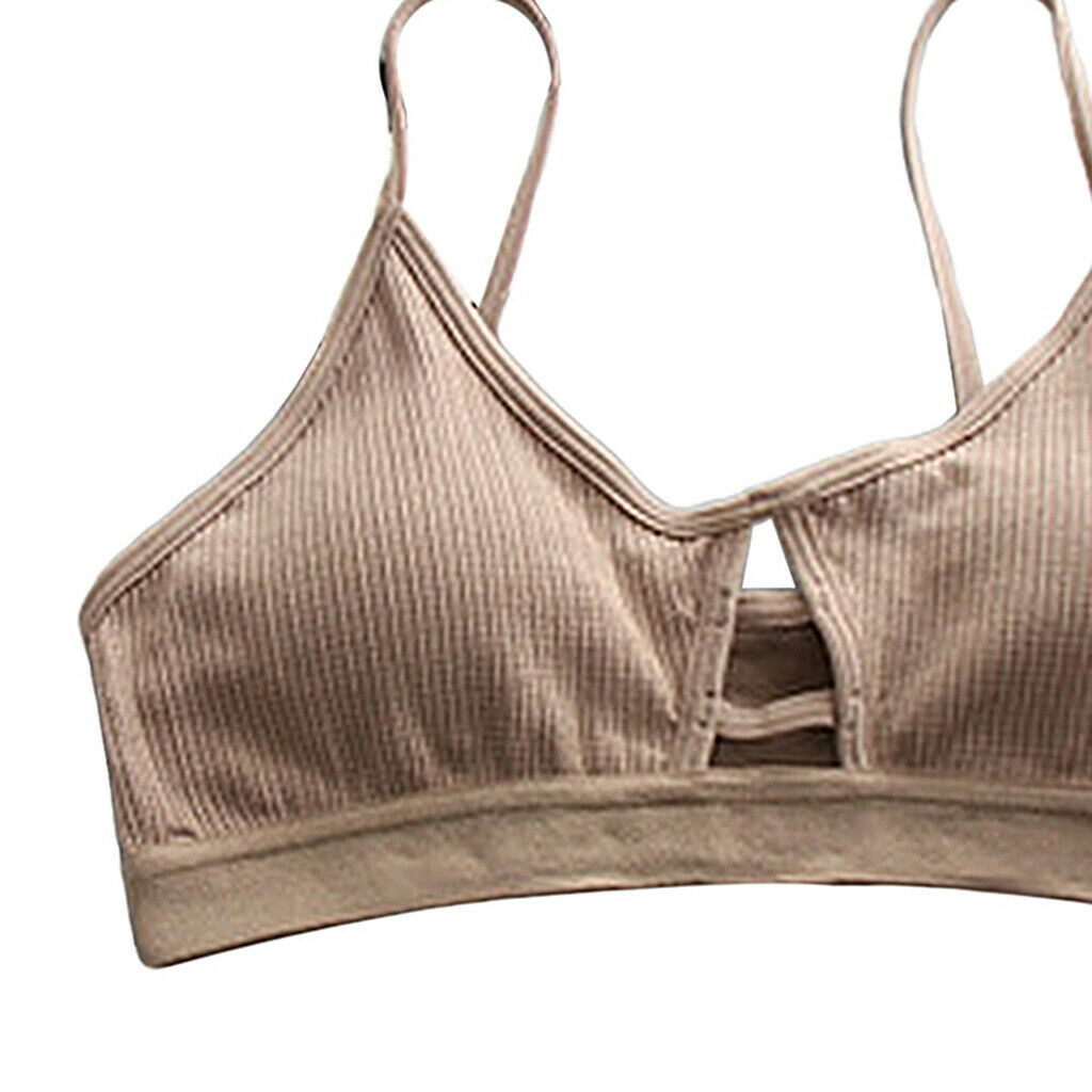 2pcs Lady Padded Push Up Bra Elastic Everyday Seamless Bralette Strappy