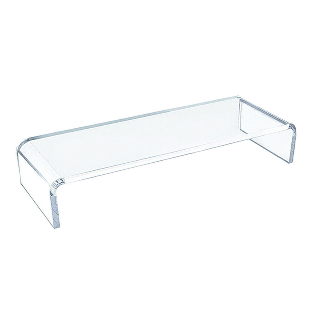 School Clear Acrylic Monitor Stand Desktop Laptop PC Computer Screen Riser
