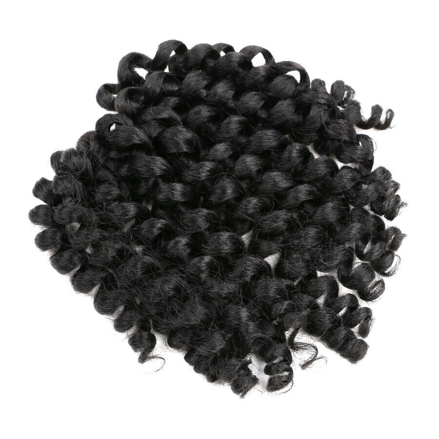 3PACK Bounce Wand Curl Jamaican Afro Curly Twist Crochet Braiding Hair Extension