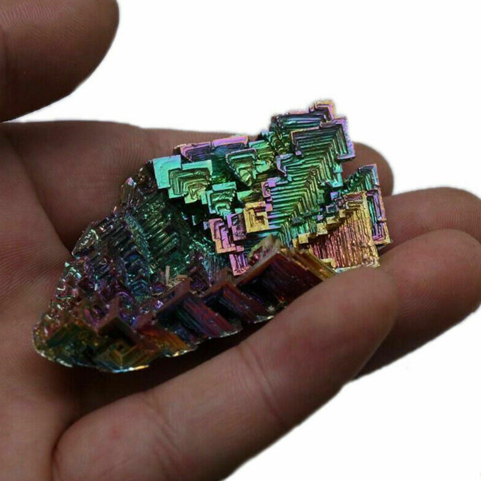 Colorful Bismuth Bismuth Crystals High Purity Bismuth Metal Crystal Sample