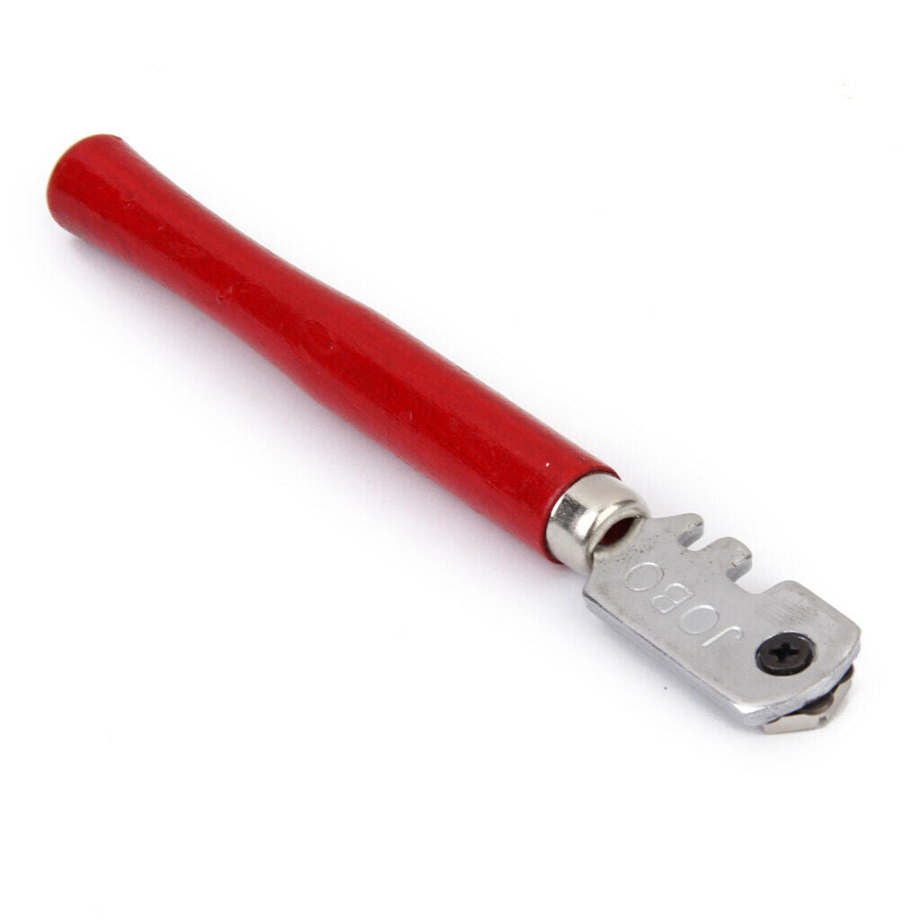 Self-Lubricating 6-Wheel Tipped Glass Glazing Cutter Cutting Craft Hand Tool
