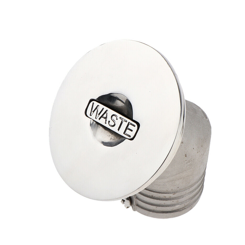 Boat Deck Fill / Filler Keyless   - 2" (50mm) 316 Stainless Steel Waste