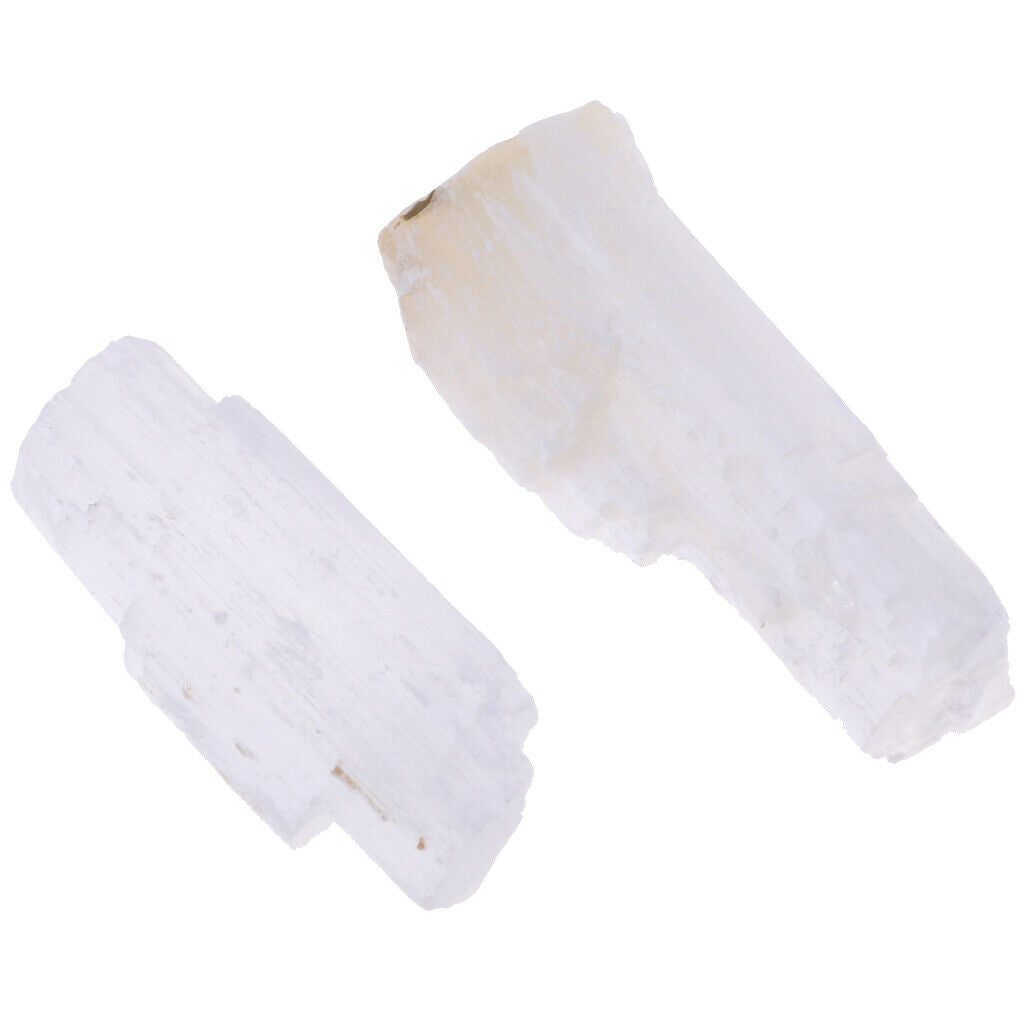 2xNatural Crystals  Stone Class Teaching Specimen Gypsum stone