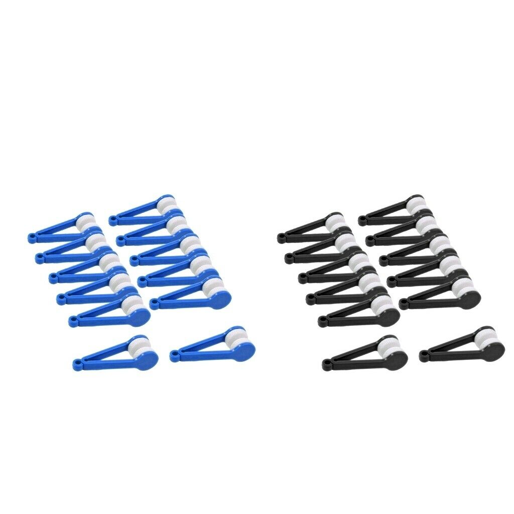 24Pcs Mini Microfiber Spectacles Cleaner Brush Cleaning Tools Cleaning Clip