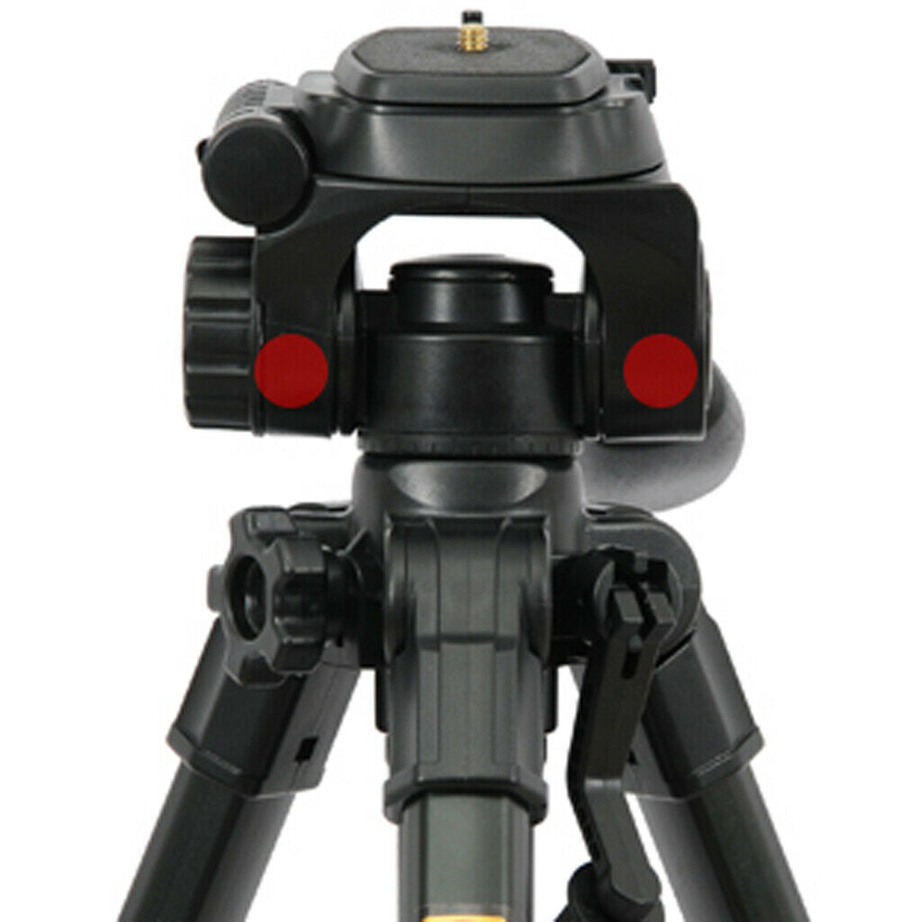 Professional Travel Tripod Pan Head Aluminum Portable for DSLR Camera