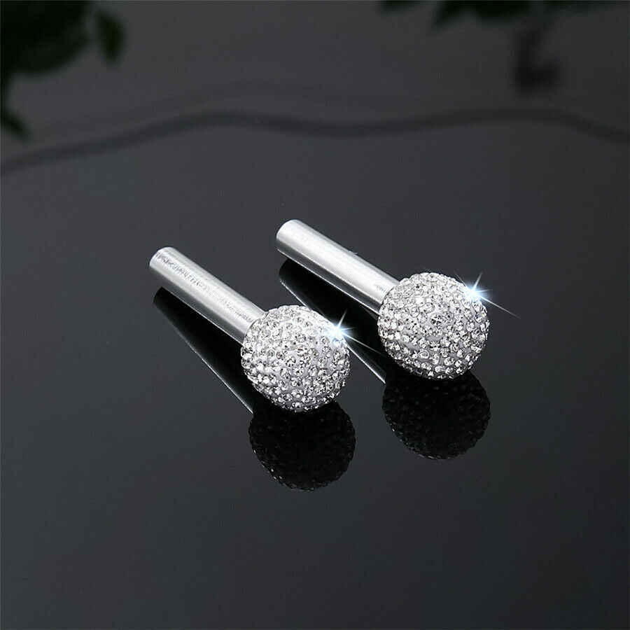 2X Rhinestone Door Lock Pin Knob Universal For Truck SUV Auto Directly Replace
